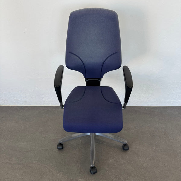 Giroflex G64 Bürodrehstuhl Armlehnen höhenverstellbar - Dunkelblau