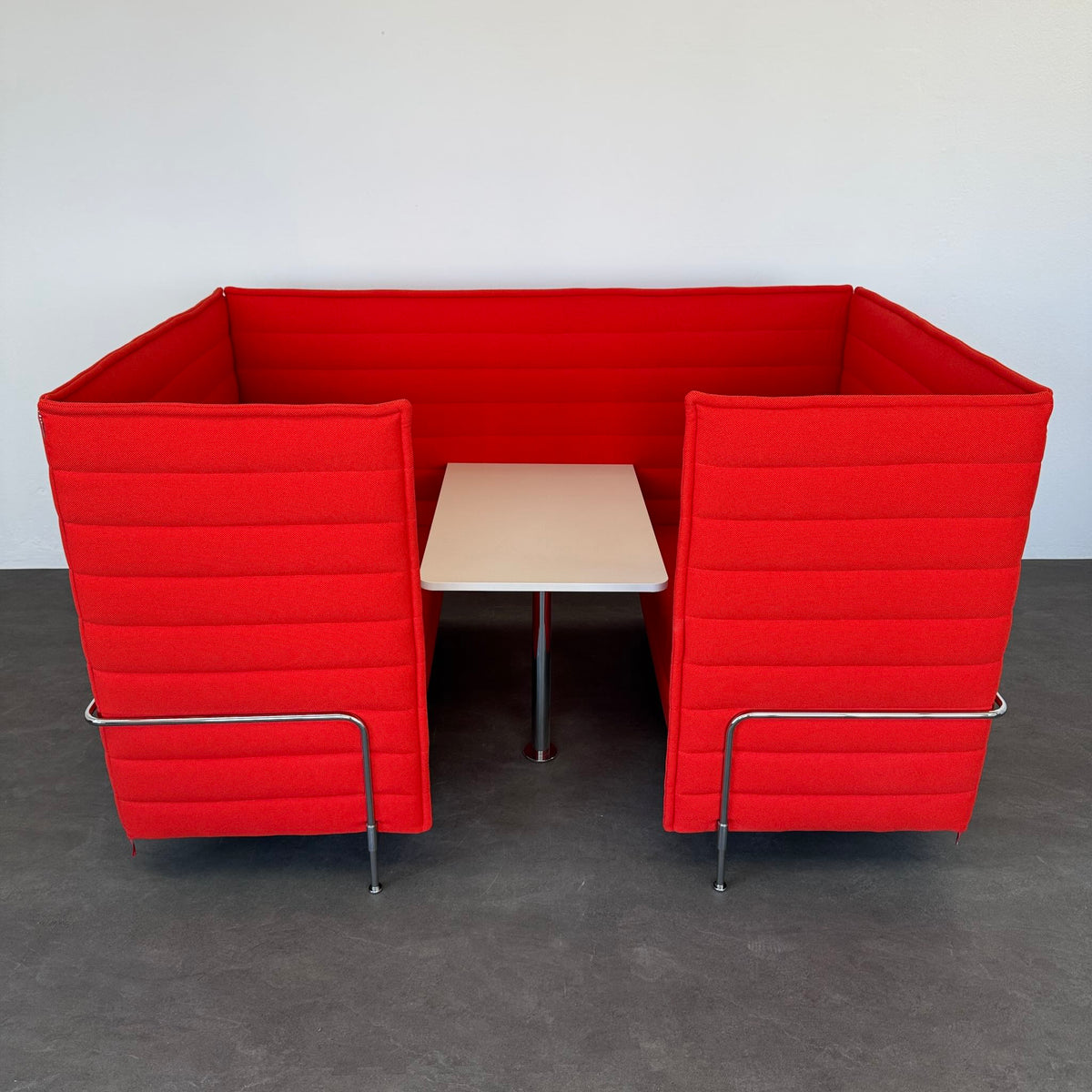 Vitra Alcove Highback Cabin Lounge-Sessel Bezug Stoff Rot - 6040319