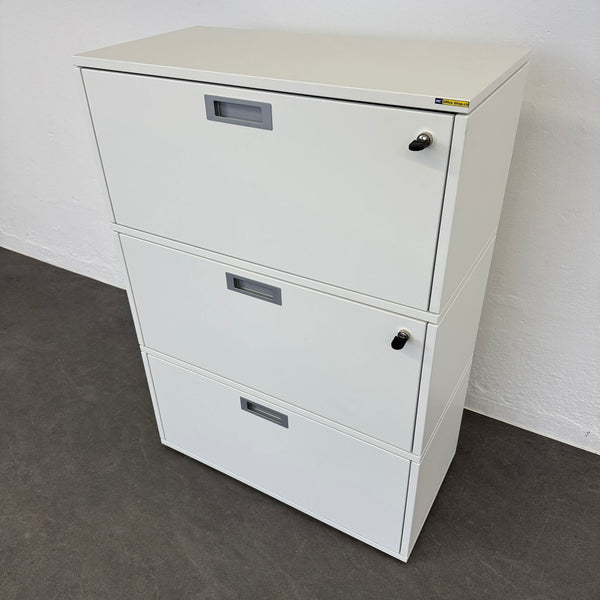 Zurbuchen Tamos Kombischrank - 3 Module - Weiss - 3 x HR - mit Schlüssel