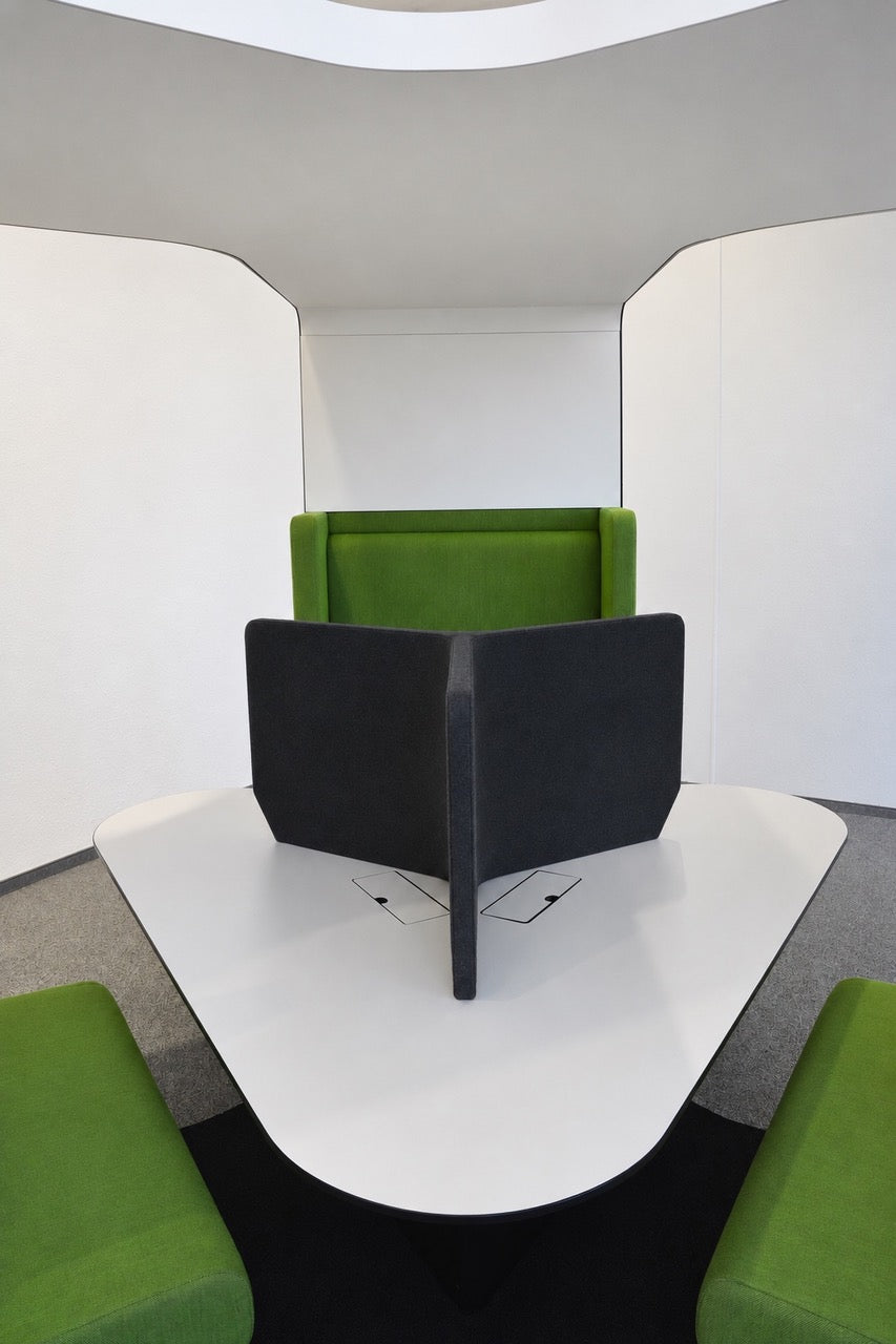 Lista Office Mindport Touch Down mit Tischtrennwand in Anthrazit - 6040366