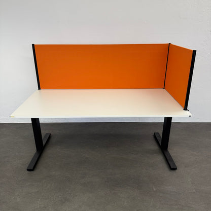 Narbutas Optima Eck-Tischtrennwand Stoff Orange - 6040373