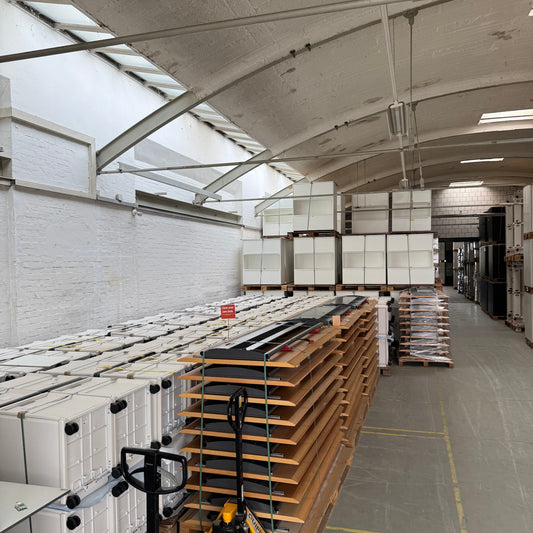 Ergodata System Desk Schreibtische mit Buchen Tischplatte