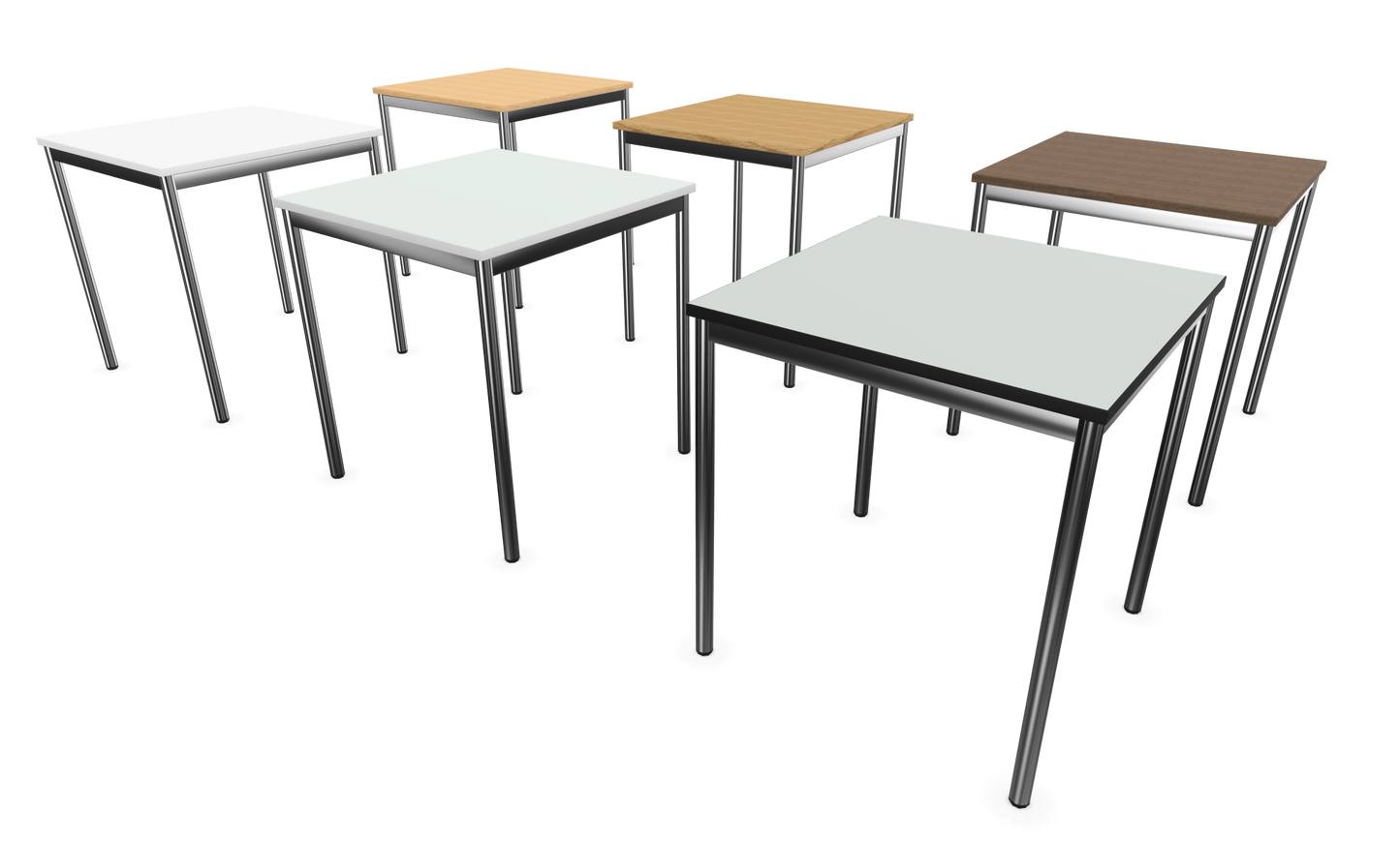 Dietiker Atos I Besprechungstisch - HPL Platte - Silver Grey