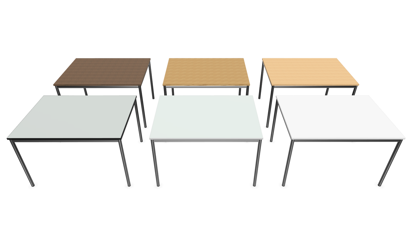 Dietiker Atos I Besprechungstisch - HPL Platte - Silver Grey