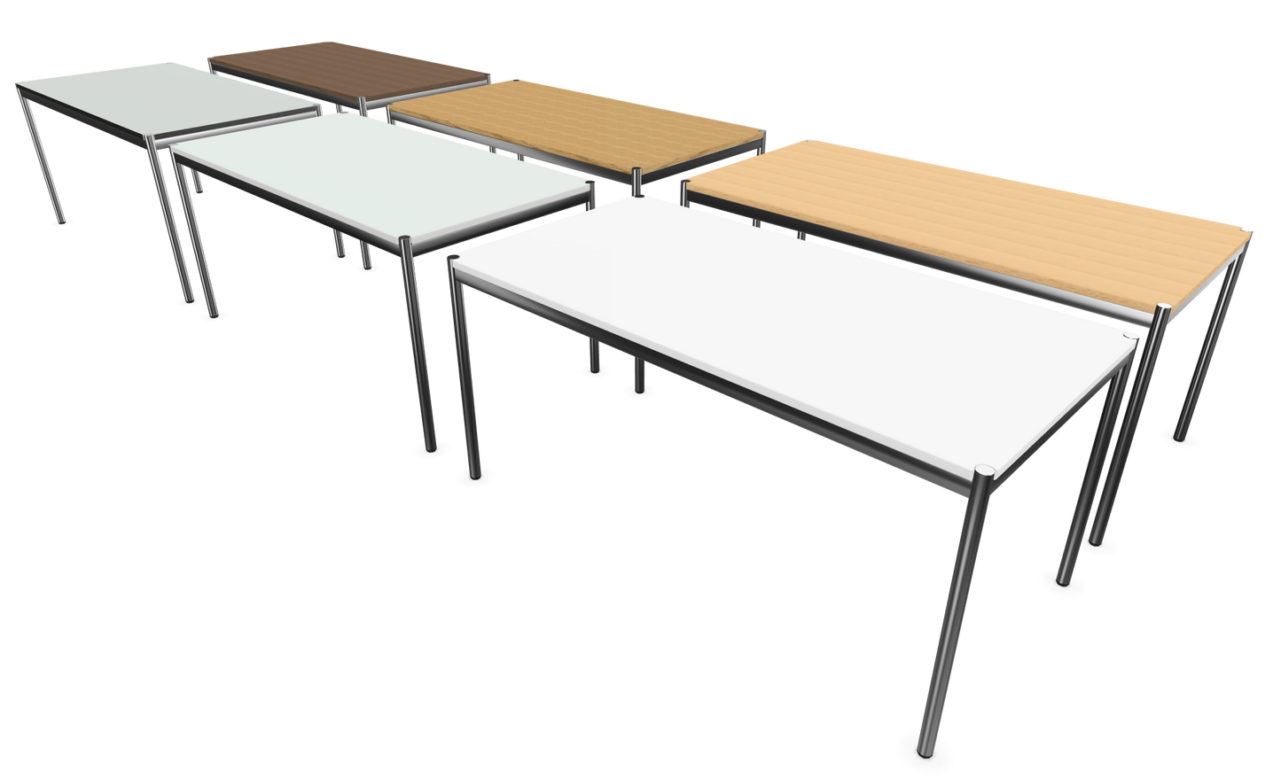 Dietiker Atos II Besprechungstisch - HPL Platte - Silver Grey