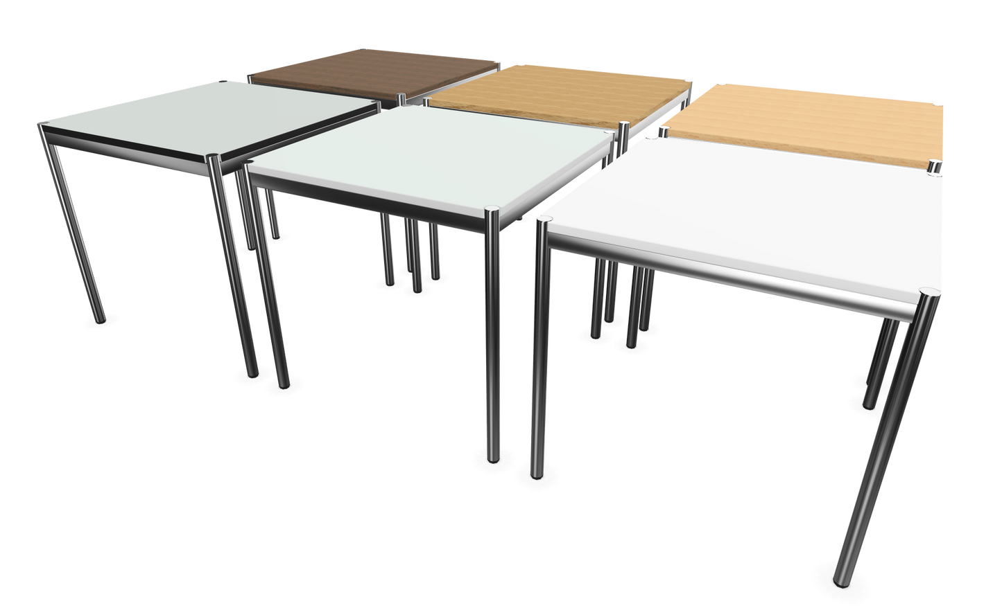 Dietiker Atos II Besprechungstisch - HPL Platte - Silver Grey