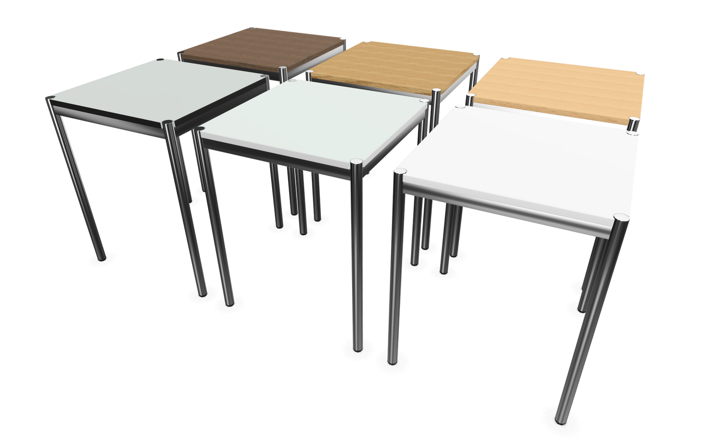 Dietiker Atos II Besprechungstisch - HPL Platte - Silver Grey
