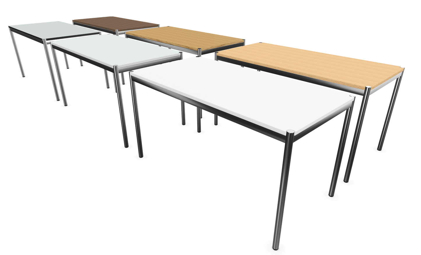 Dietiker Atos II Besprechungstisch - HPL Platte - Silver Grey
