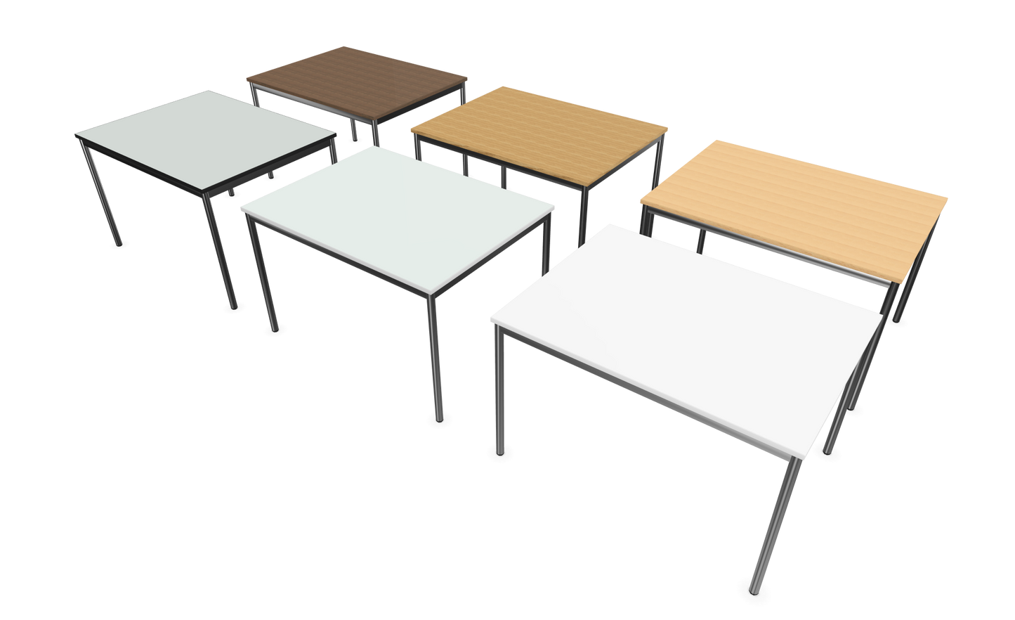 Dietiker Atos I Besprechungstisch - HPL Platte - Silver Grey