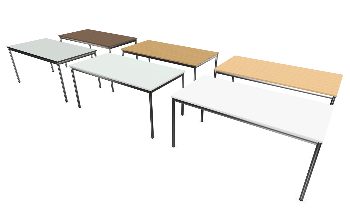 Dietiker Atos I Besprechungstisch - HPL Platte - Pearl White