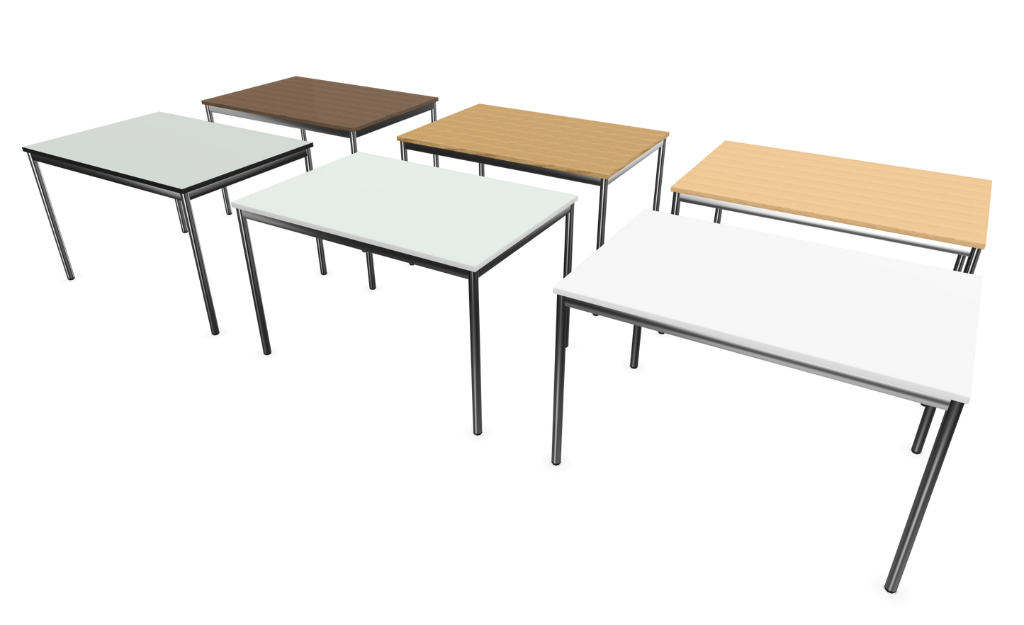 Dietiker Atos I Besprechungstisch - HPL Platte - Silver Grey