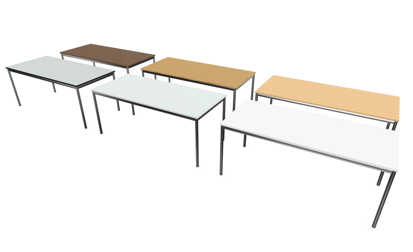 Dietiker Atos I Besprechungstisch - HPL Platte - Silver Grey