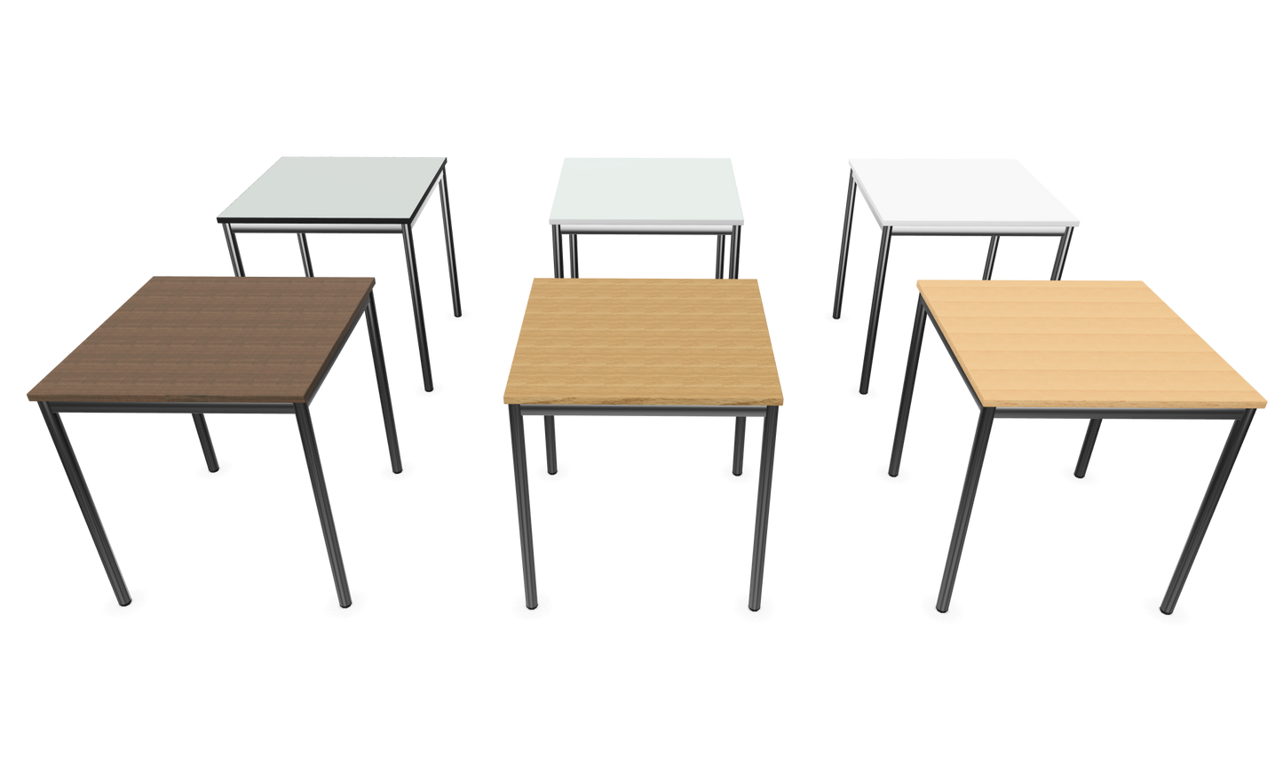 Dietiker Atos I Besprechungstisch - HPL Platte - Silver Grey