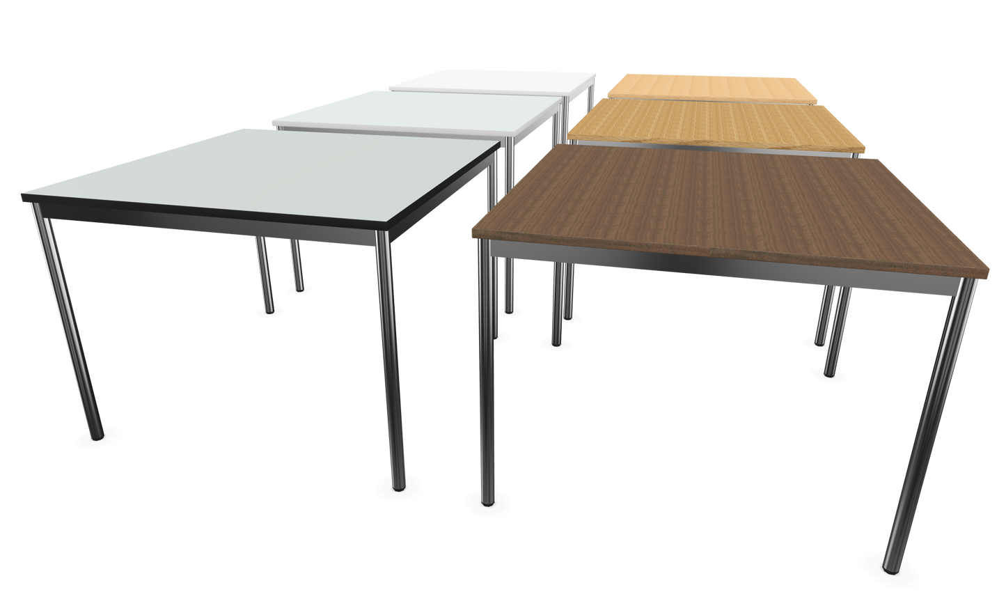 Dietiker Atos I Besprechungstisch - HPL Platte - Pearl White