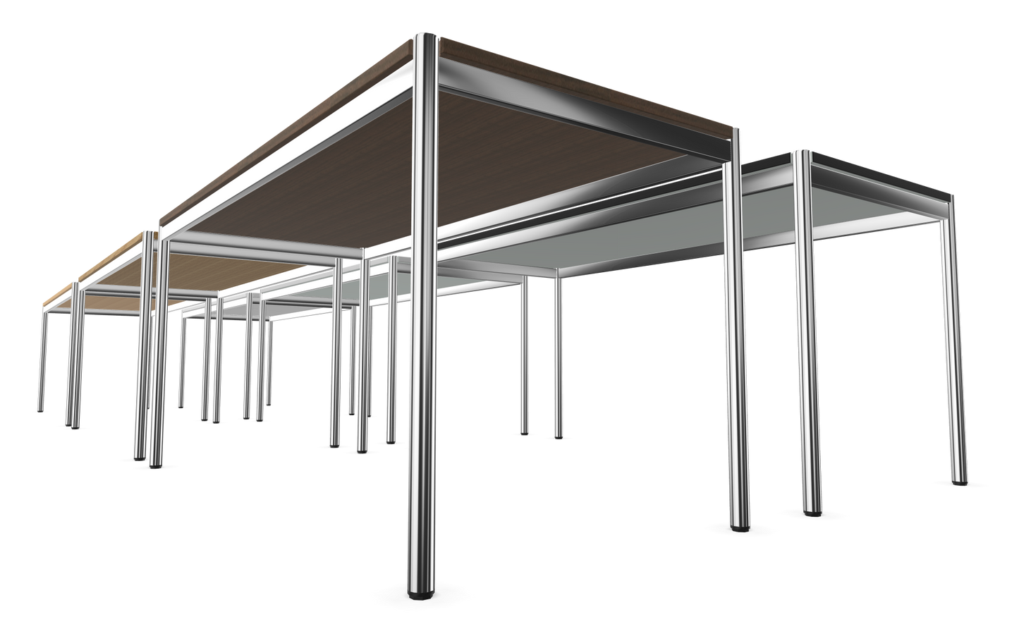 Dietiker Atos II Besprechungstisch - HPL Platte - Silver Grey