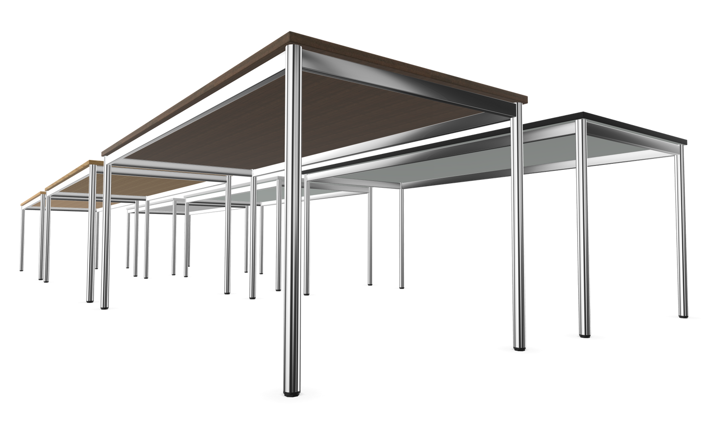 Dietiker Atos I Besprechungstisch - HPL Platte - Silver Grey