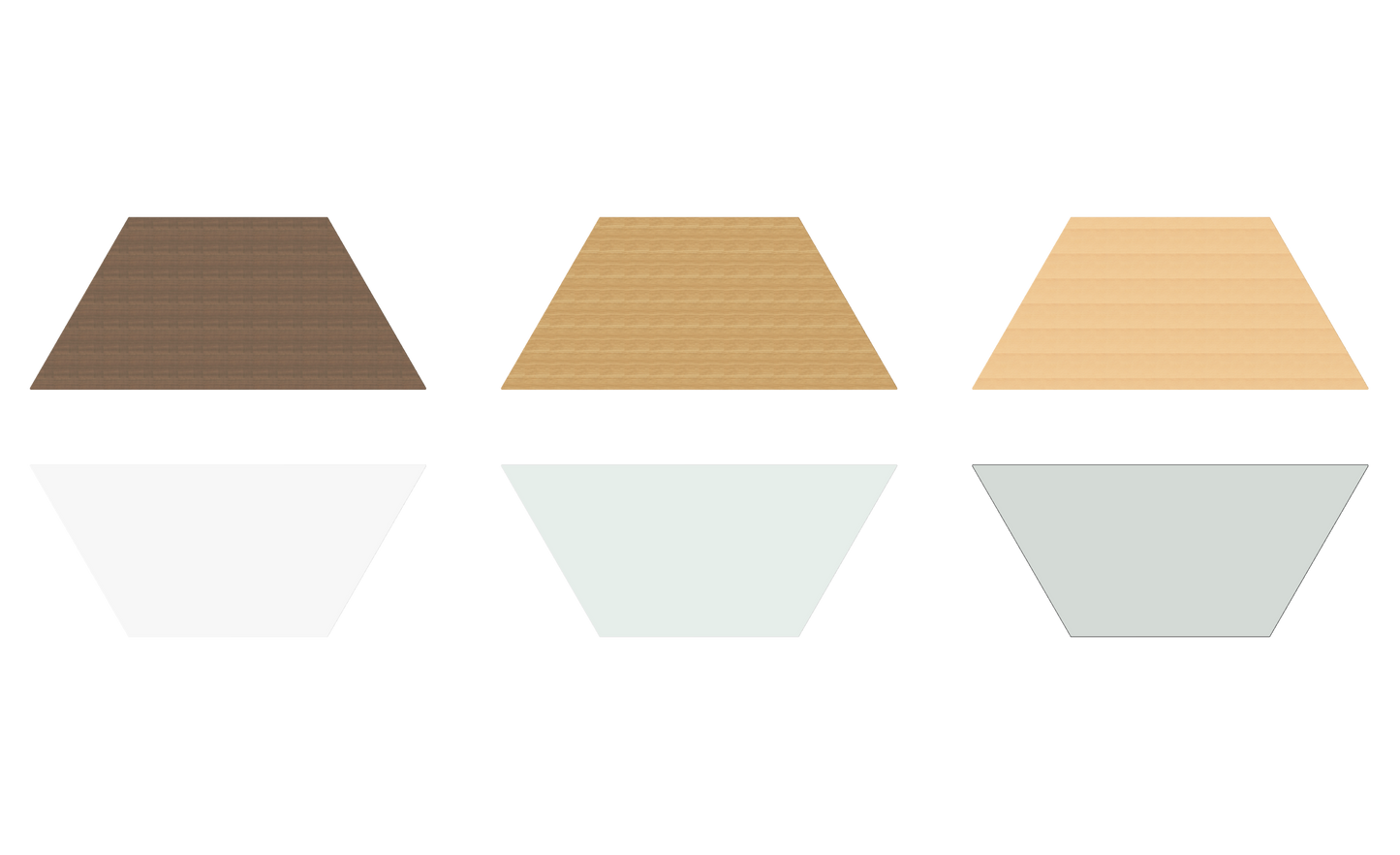 Dietiker Atos I Besprechungstisch Trapez - HPL Platte - Silver Grey