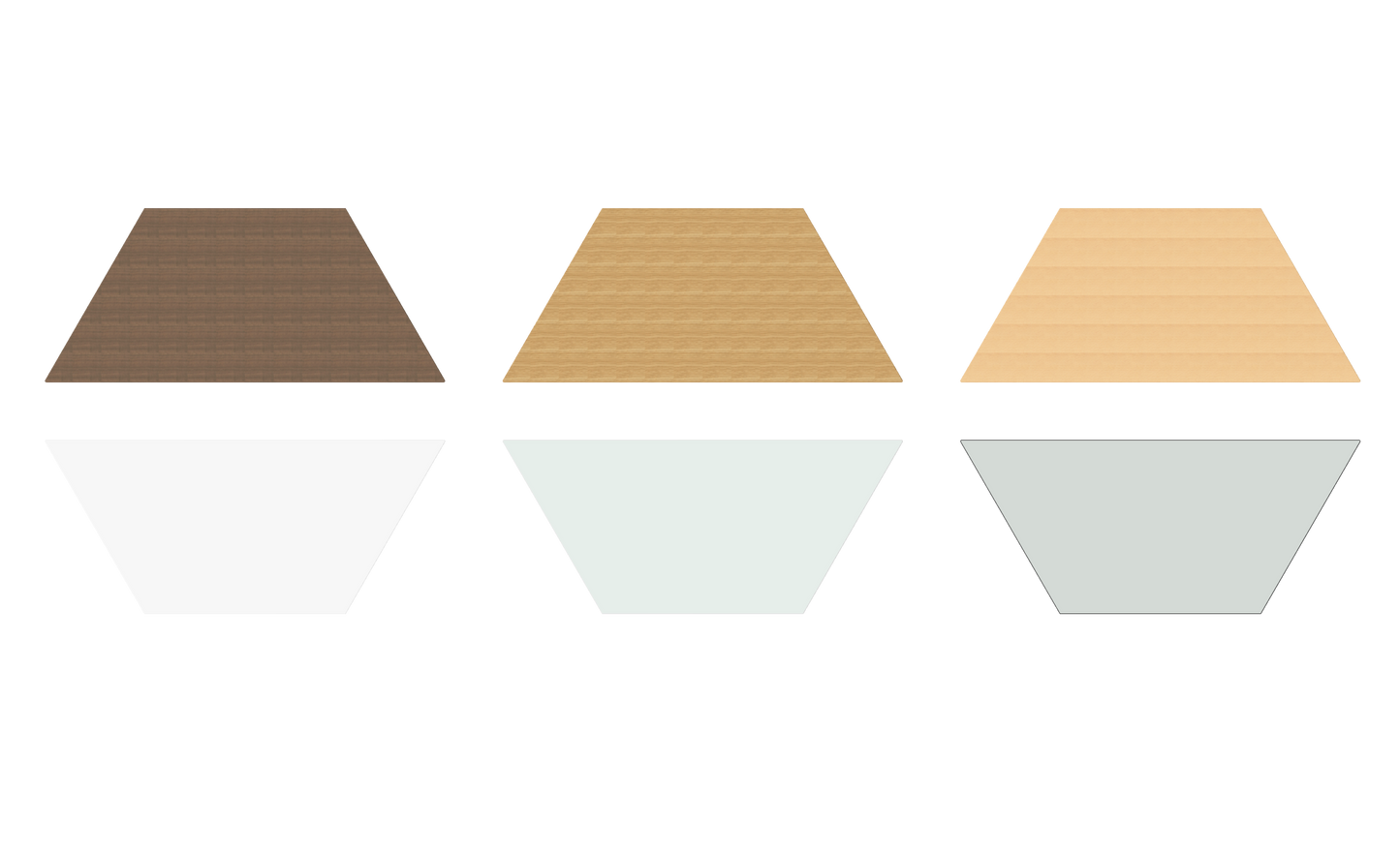 Dietiker Atos I Besprechungstisch Trapez - HPL Platte - Pearl White