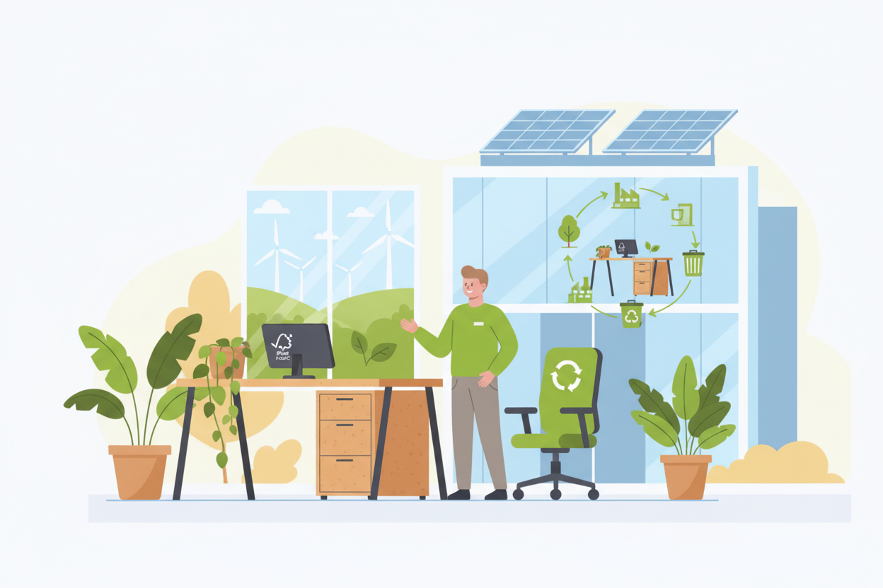 Nachhaltige Büromöbel gut für Sie und die Umwelt – Ökologische Lösungen bei MC Officeshop Schweiz