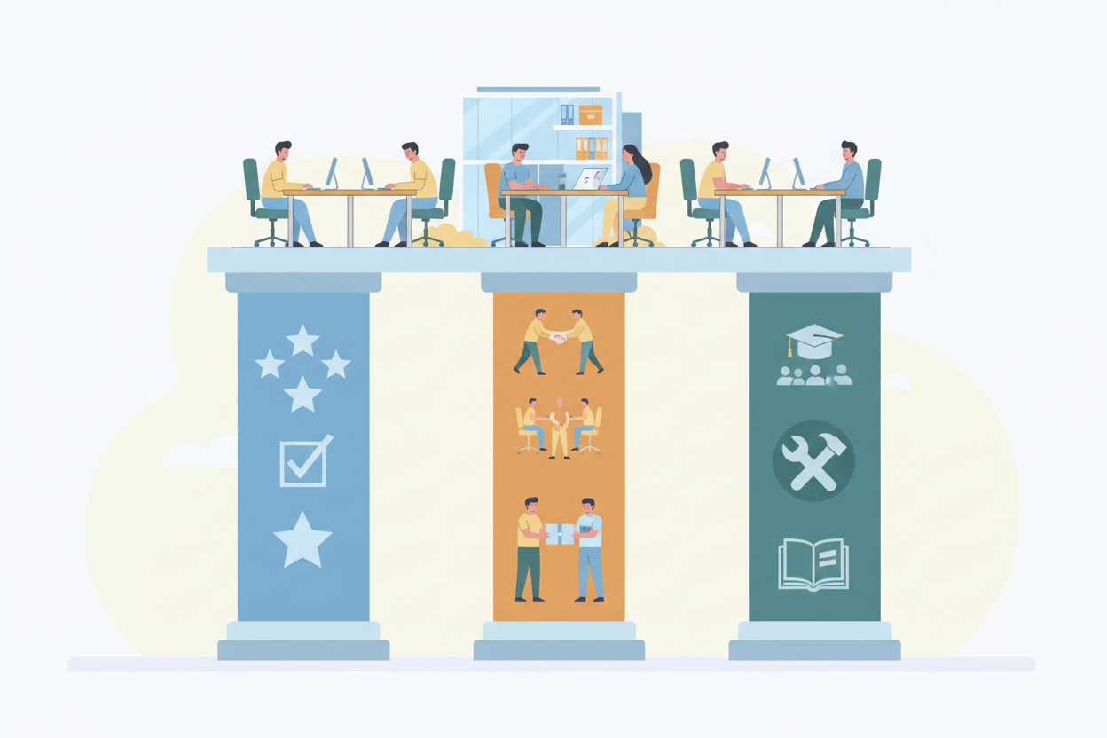 Drei Säulen unseres Erfolgs – Qualität, Service und Expertise im Büromöbelhandel bei MC Officeshop Schweiz