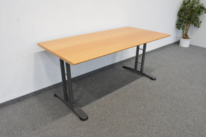 Ergodata System Desk Sitzungstisch fixe Höhe 720mm - 1600x800mm - Holz - Buche