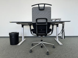 Lista Office + Vitra Extend+Oson Kombination - Spanplatte - Weiss/Anthrazit