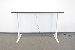 Haworth Lyft Sitz-Steh Schreibtisch elektrisch höhenverstellbar von 650 -1250mm - 1800x800mm - Spanplatte Weiss