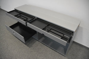Denz D3 Sideboard 1600mm breit - ohne Schlüssel - MDF Anthrazit