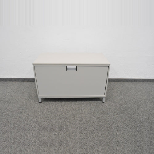 Steelcase Flexbox Hängeregister-Sideboard mit 1 Auszug 800mm breit - Spanplatte Lichtgrau