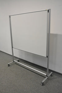 O+C System Tafelständer fahrbar Whiteboard - Metall Weiss