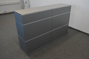 Denz D3 Sideboard mit 4 Auszügen + 2 Schubladen 1600mm breit - ohne Schloss - MDF Anthrazit
