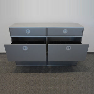 Denz D3 Sideboard mit 4 Auszügen + 2 Schubladen 1600mm breit - ohne Schloss - MDF Anthrazit