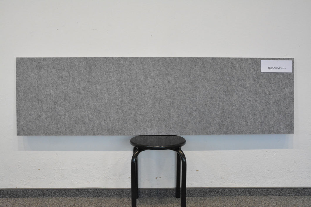 MC MyWall 1800 x 500mm Akustiktrennwand 1800x500mm Kunststoff Grau gemustert