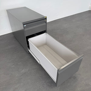 Lista Office Serie L Roll-Korpus mit Hängeregister mit Schlüssel - Metall Anthrazit