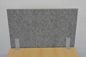 MC MC MyWall Akustiktrennwand mit Tischhalterung - 775x500mm - Kunststoff Grau gemustert