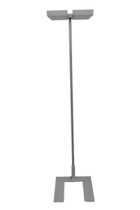 Regent Level Indirekt-/Direktleuchte Dimmbar - mit Sensor - 4 x 55 Watt - Metall - Silbergrau