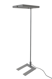 Regent Level Indirekt-/Direktleuchte Dimmbar - mit Sensor - 4 x 55 Watt - Metall - Silbergrau