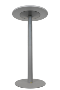 Sitag Active Sitzungstisch mechanisch höhenverstellbar von 1050-1140mm - 600mm Durchmesser - Spanplatte - Weissgrau