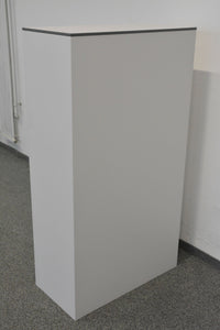 Lista Office Storage Flügeltür-Aktenschrank für 4 Ordner-Reihen 800mm breit - ohne Schlüssel - Metall - Weiss