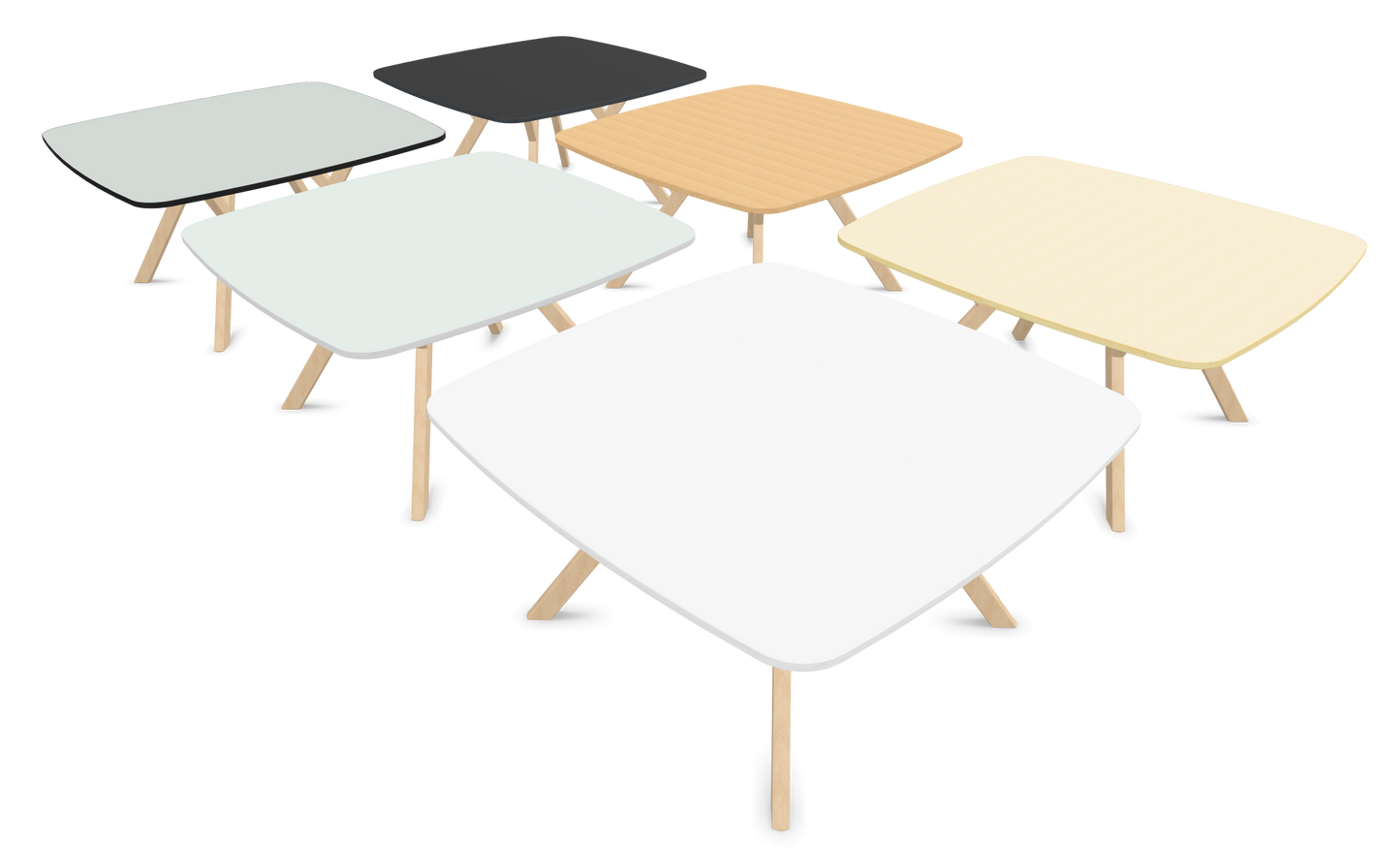 Dietiker Felber T14 Sitzungstisch - HPL Platte - Global Beech