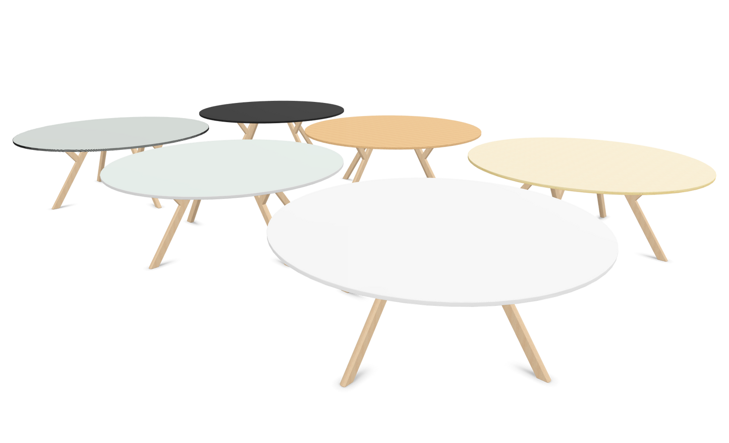 Dietiker Felber T14 Sitzungstisch - HPL Platte - Global Beech