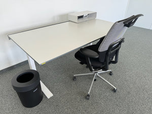 Lista Office + Vitra Extend+Oson Kombination - Spanplatte - Weiss/Anthrazit