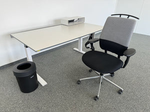 Lista Office + Vitra Extend+Oson Kombination - Spanplatte - Weiss/Anthrazit