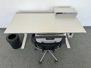 Lista Office + Vitra Extend+Oson Kombination - Spanplatte - Weiss/Anthrazit