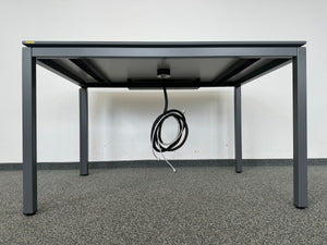 Lista Office Motion Sitzungstisch fixe Höhe von 725mm - 1200x800mm - Spanplatte - Weiss/Anthrazit