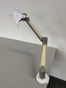 Viewlite+ Monitorhalterung für Schreibtische für Tischplatten mit maximal 27mm Dicke - Metall Aluminium eloxiert