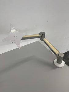 Viewlite+ Monitorhalterung für Schreibtische für Tischplatten mit maximal 27mm Dicke - Metall Aluminium eloxiert