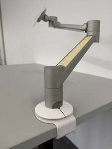 Viewlite+ Monitorhalterung für Schreibtische für Tischplatten mit maximal 27mm Dicke - Metall Aluminium eloxiert