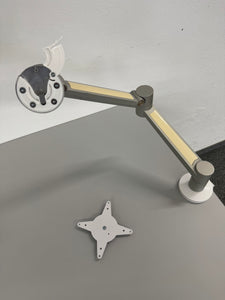 Viewlite+ Monitorhalterung für Schreibtische für Tischplatten mit maximal 27mm Dicke - Metall Aluminium eloxiert