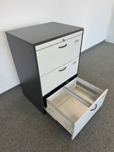 Laden Sie das Bild in den Galerie-Viewer, Elan Euroffice Hängeregisterschrank mit 3 Auszügen mit Schlüssel - 800mm breit - Holz Anthrazit